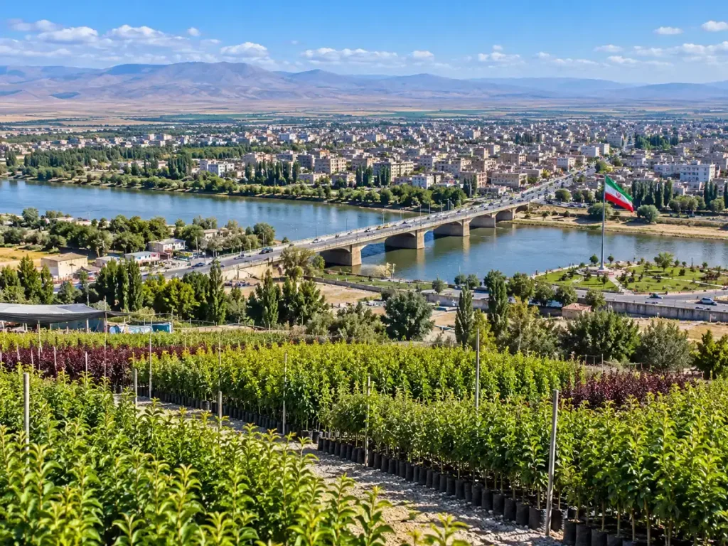 بازدید از نهالستان‌های میاندوآب؛ یکی از مناطق شناخته‌شده تولید نهال میوه در ایران